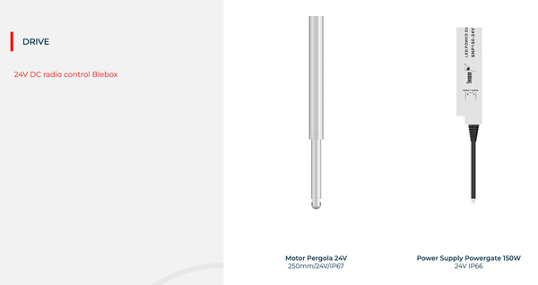 Hovedbilde Pergola hvit 350 / 250 / 385 cm (B/H/L)