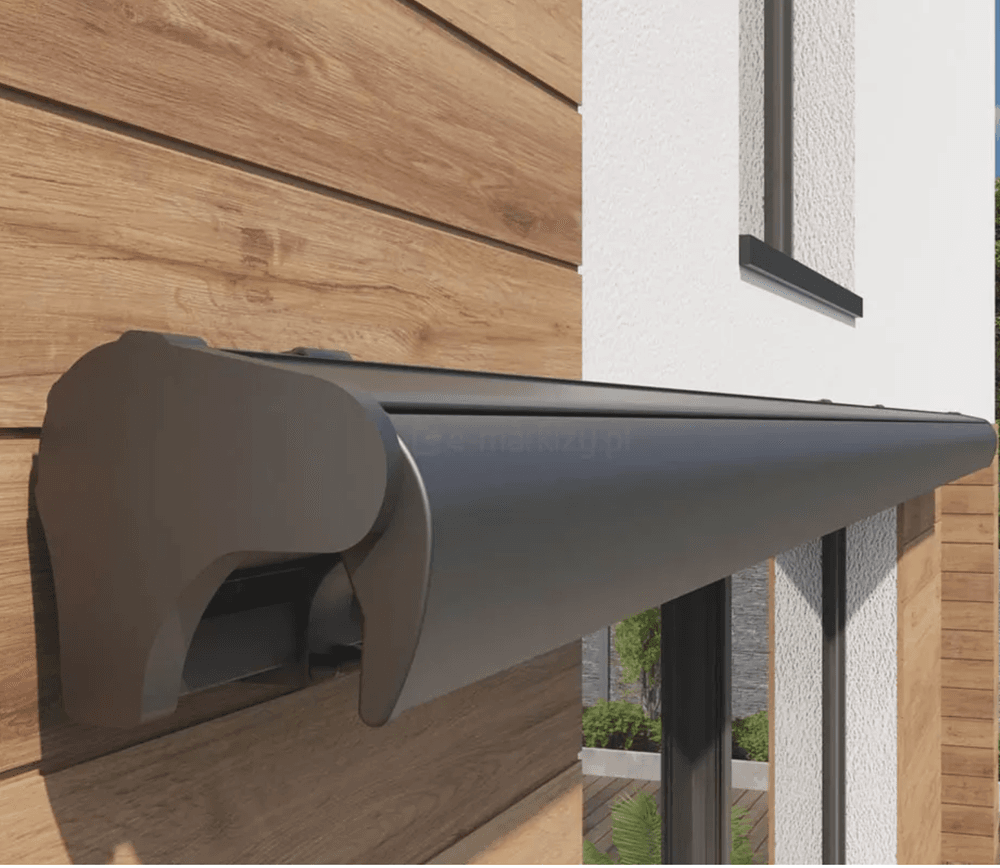 Semi-kassettmarkise, Bredde  260-350 cm x 210 utfall