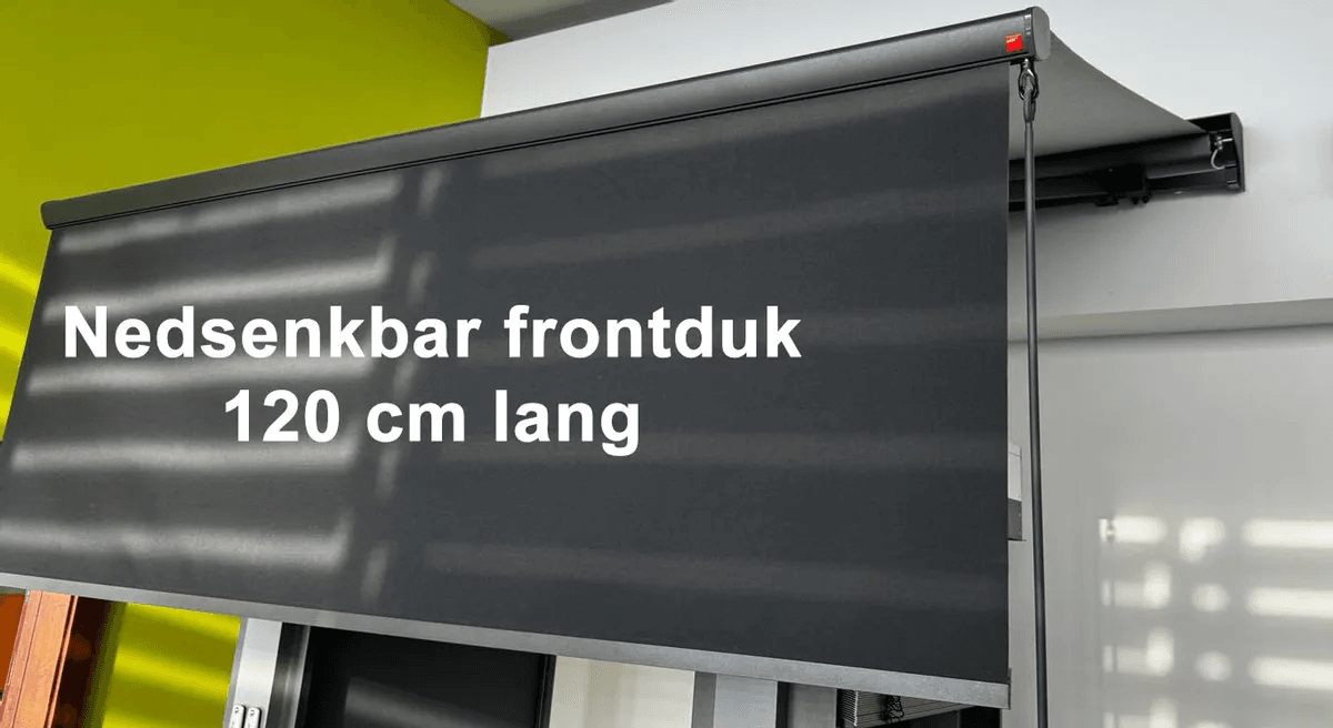 Markise - Bredde fra 210 til 350 cm x utfall 160 cm
