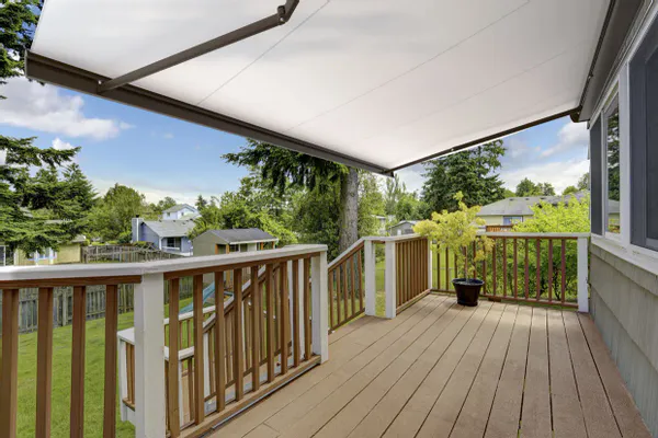 Hovedbilde Kassettmarkise m ledlys, Bredde 655-700 cm x 260 cm utfall