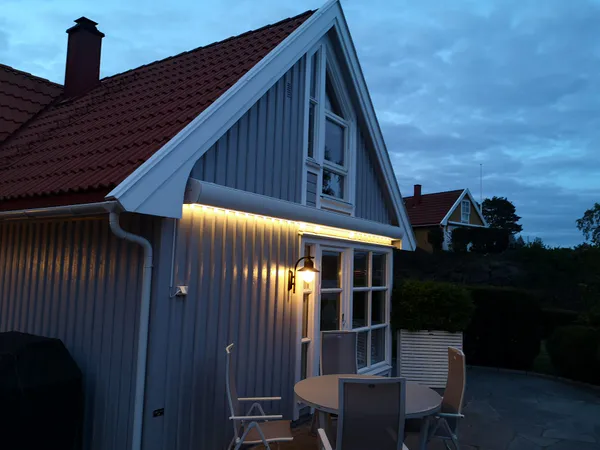 Hovedbilde Kassettmarkise m ledlys, Bredde 535-590 cm x 310 cm utfall