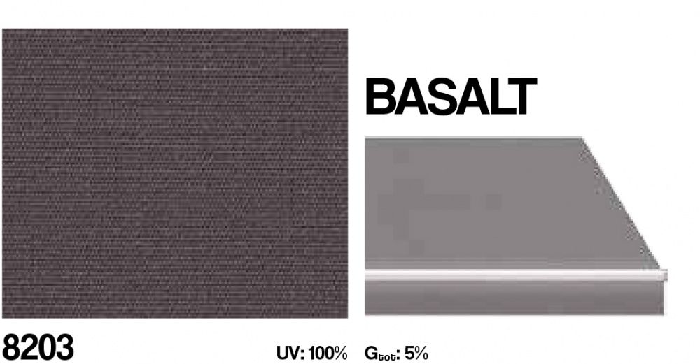 Semi-Kassettmarkise, Bredde 475-530 cm x 210 cm utfall